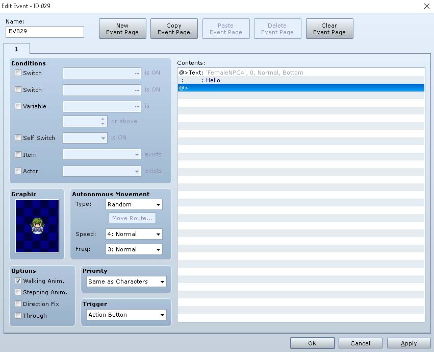 RPG Maker VX Ace - How to make roaming NPCs for RPG Maker VX Ace