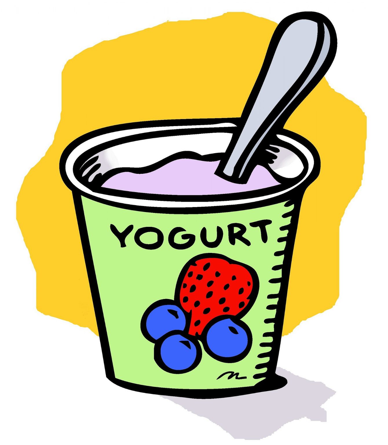 Нарисовать йогурт