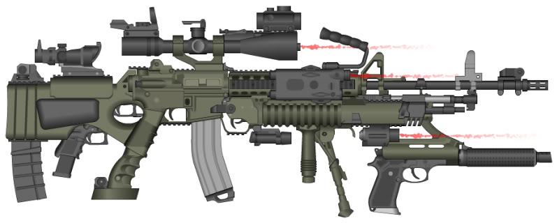 Seznam zbraní a jejich krátký popis. for WARMODE