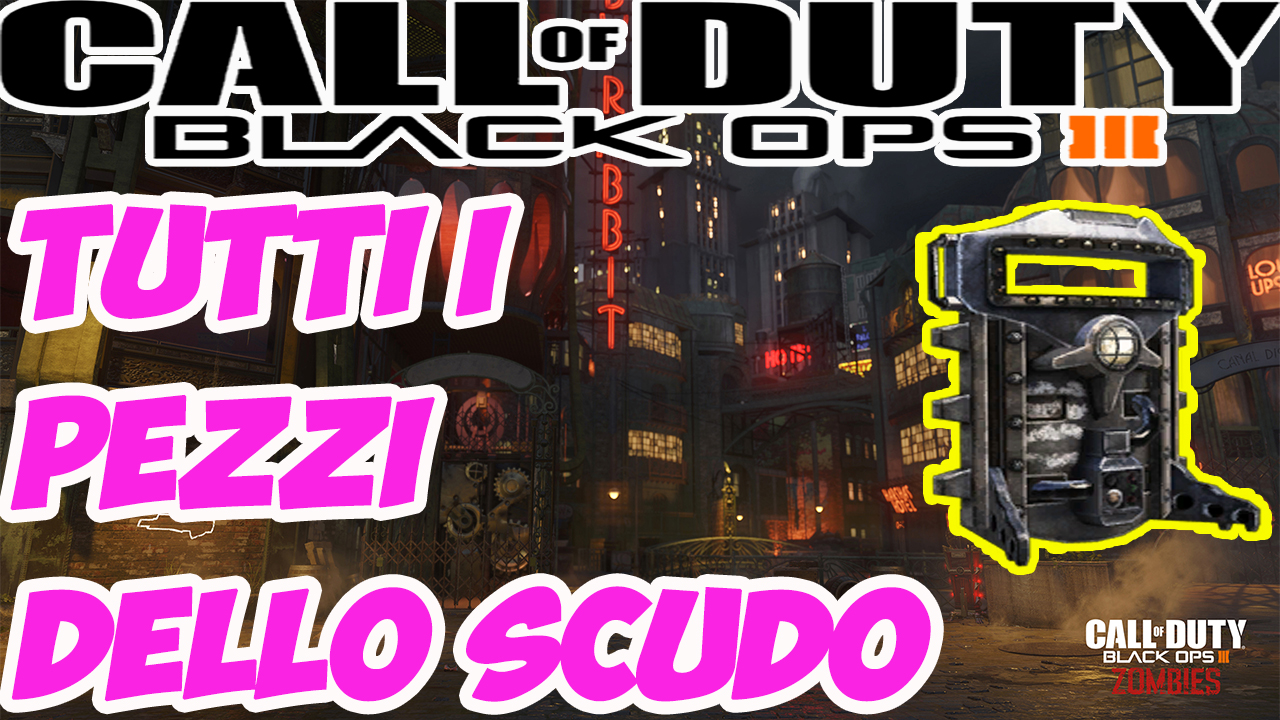 SHADOW OF EVIL DOVE TROVARE I PEZZI PER LO SCUDO for Call of Duty: Black Ops III