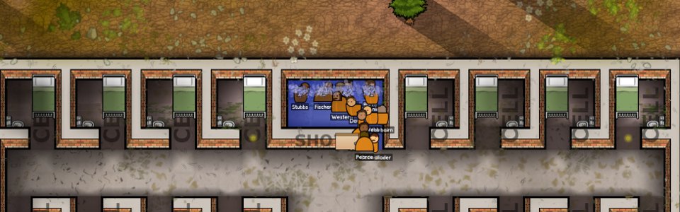 Shower block basics (Don't Drop The Soap) for Prison Architect