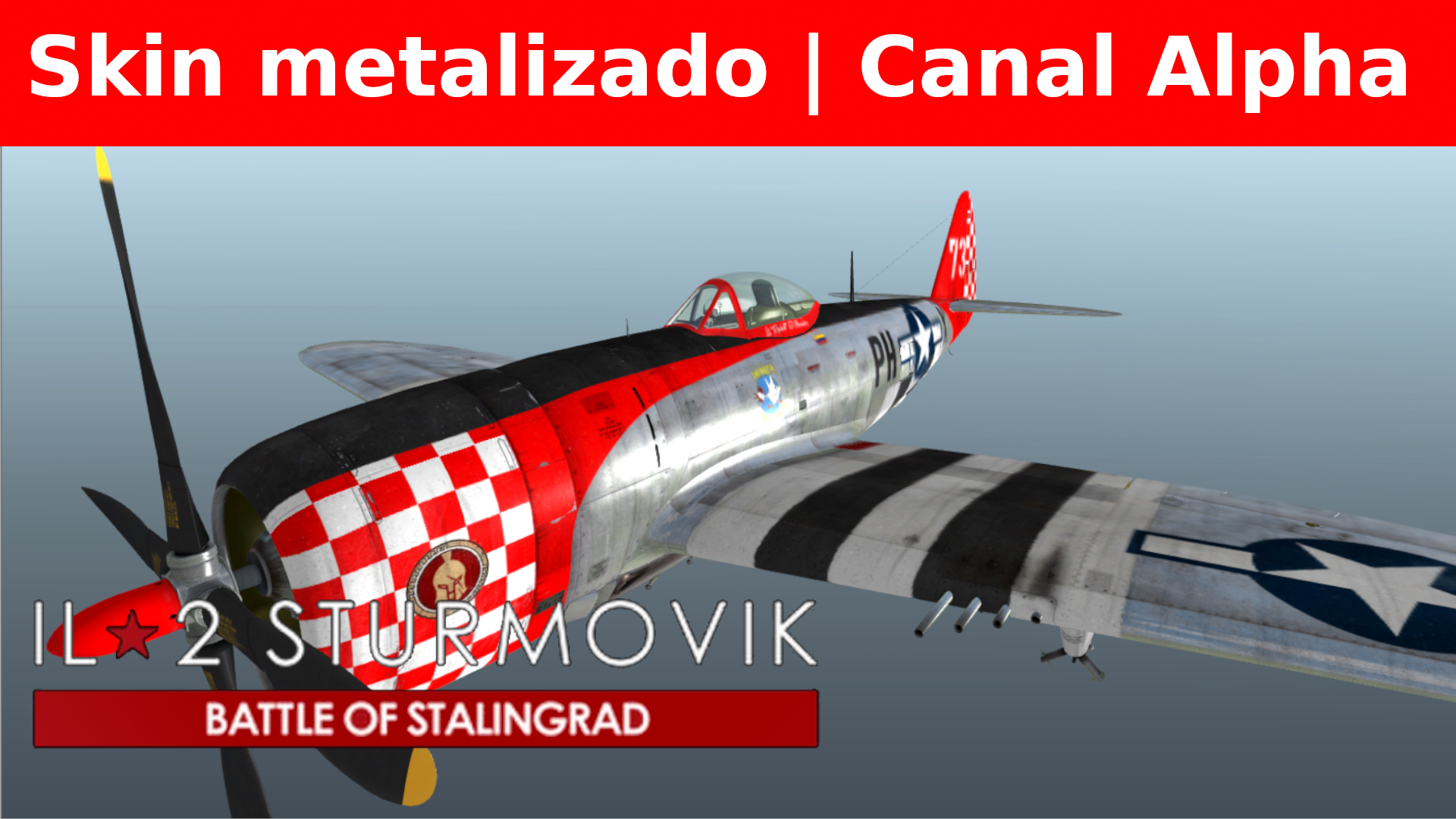 Skin METALIZADO | Canal Alpha Gimp 2 for IL-2 Sturmovik: Battle of Stalingrad