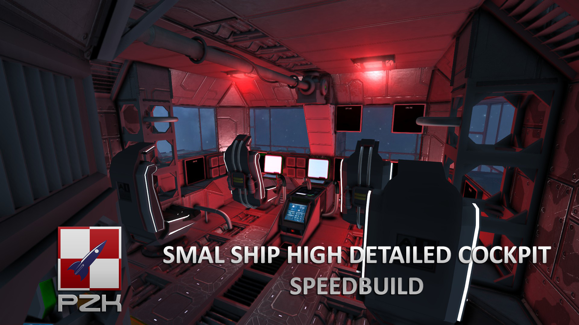 Small ship high detailed cockpit for Space Engineers