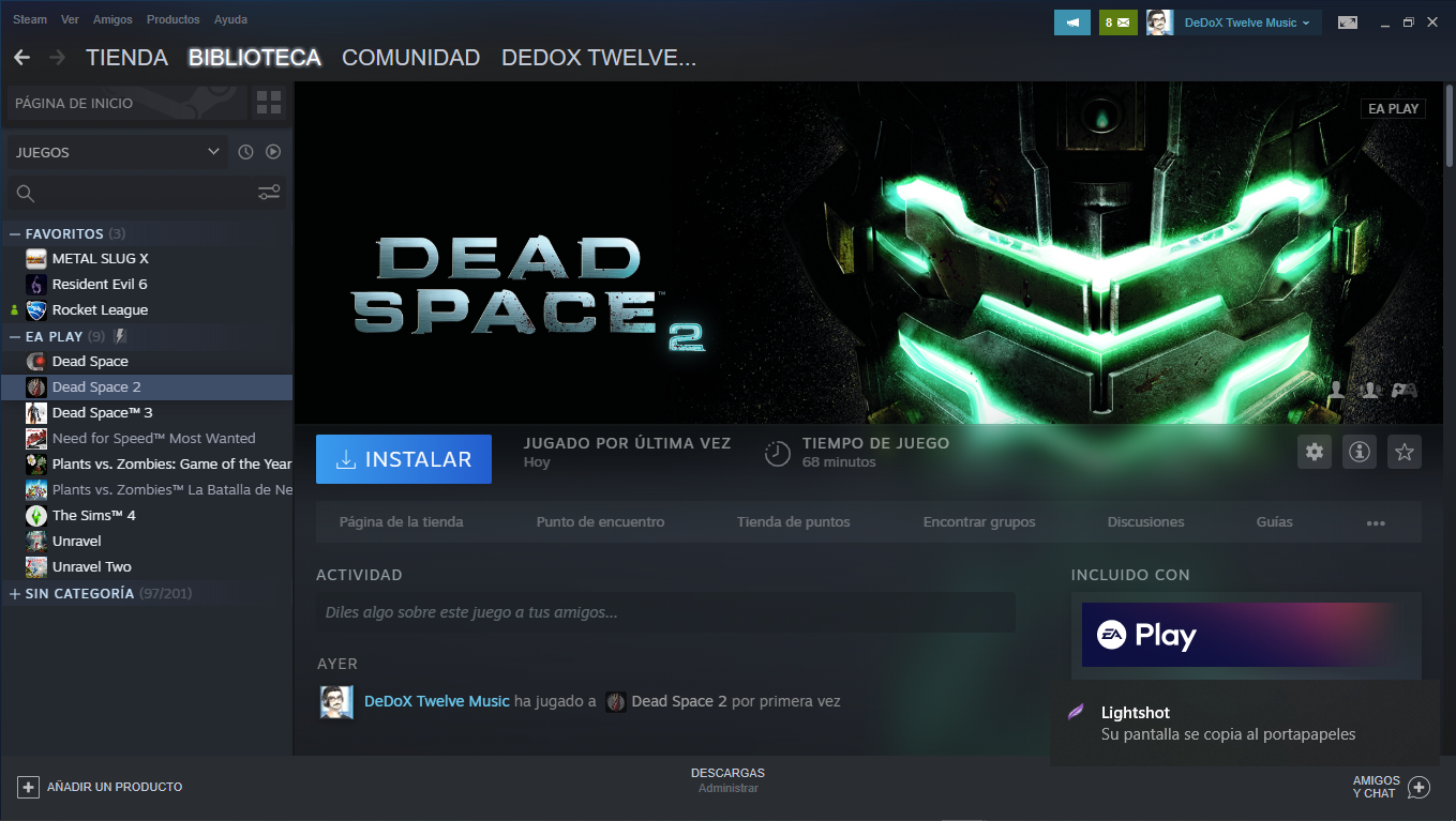 Solucionar el error de la clave de activación for Dead Space 2