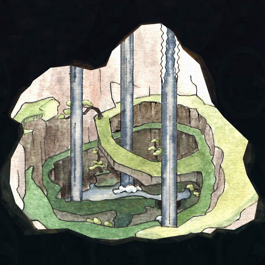 Spiral Caverns Map for Meadow