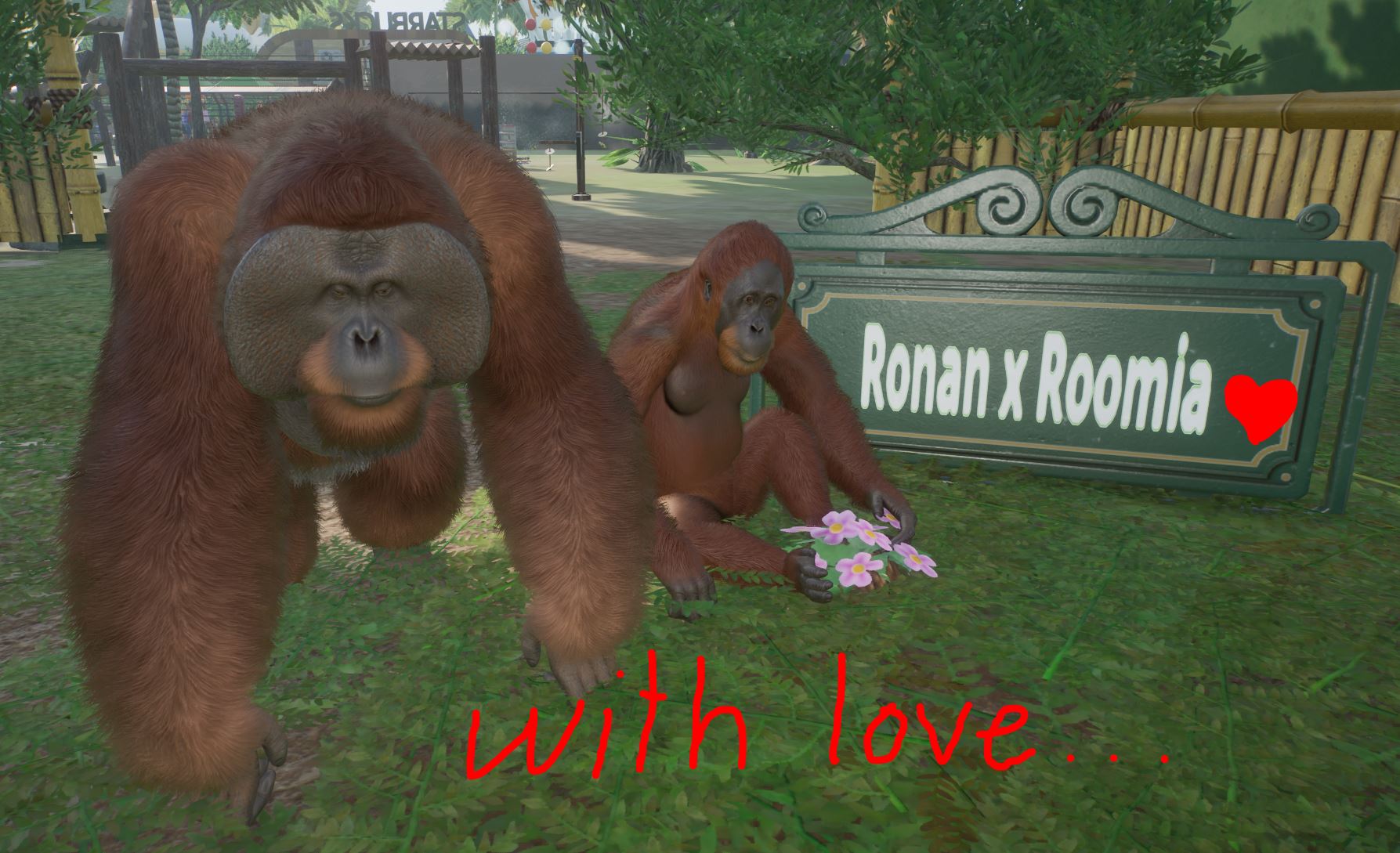 Úspěšný chov orangutanů bornejských for Planet Zoo