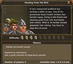 Stealing From The Rich for The Settlers Online