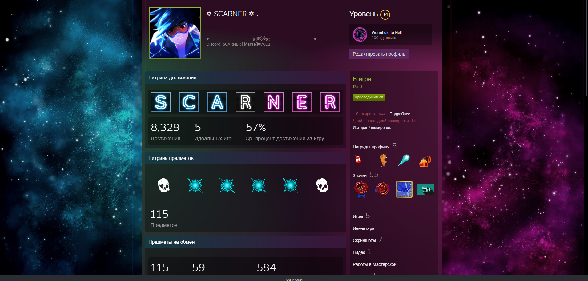 Как сделать красивое оформление профиля steam for Zup! S