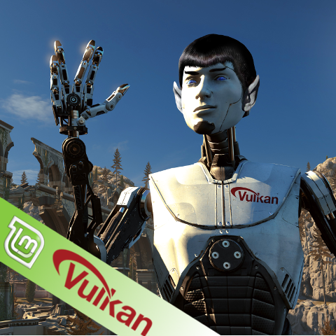 Talos Principle unter Linux Mint 18.2 mit Vulkan for The Talos Principle