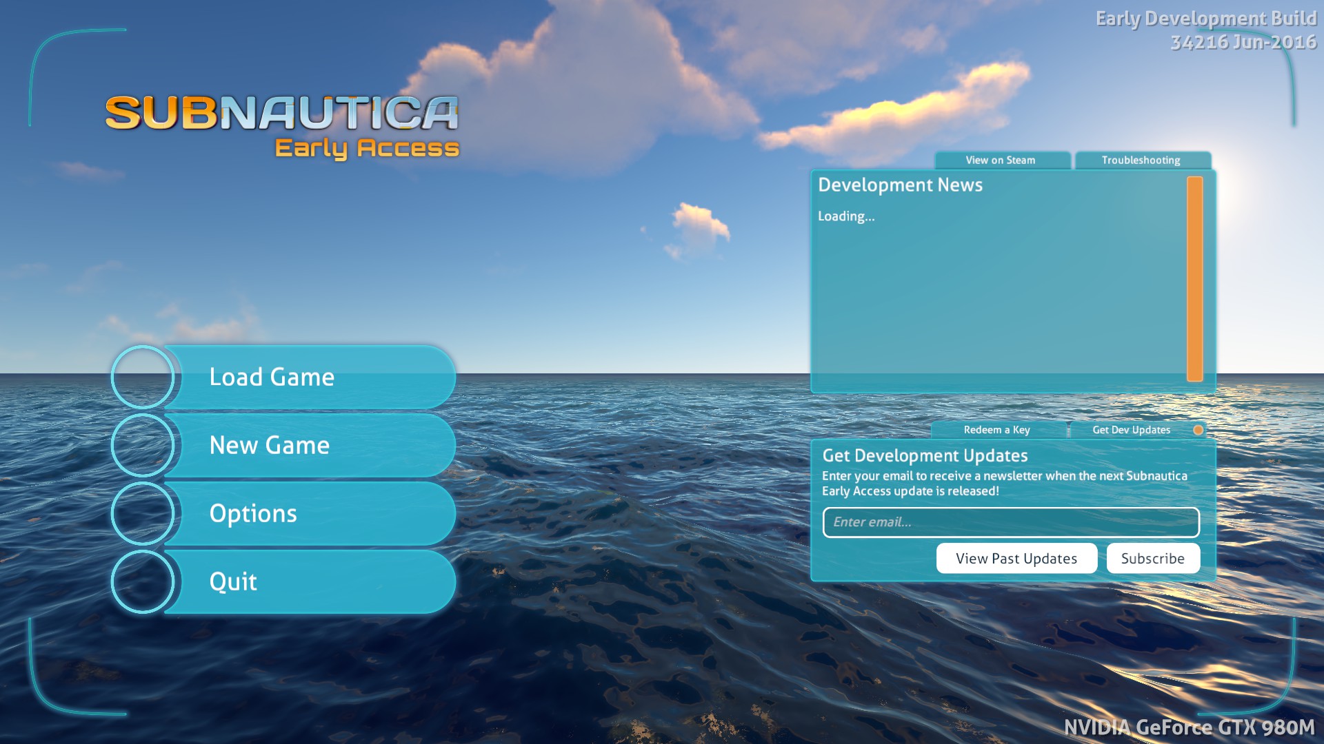 subnautica early access warning main menu subnautica early access warning main menu