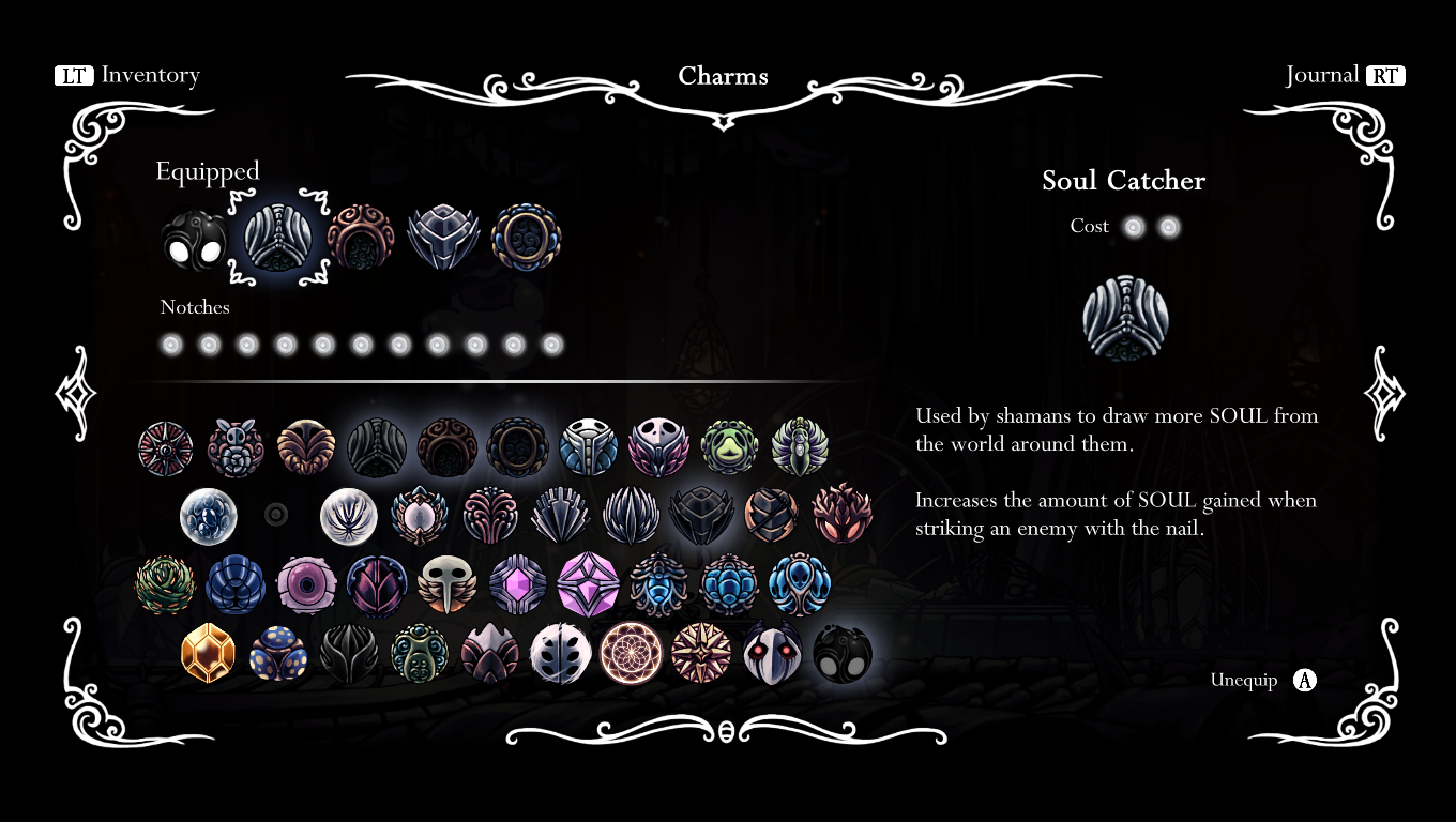The Charms to defeat The Radiance for Hollow Knight
