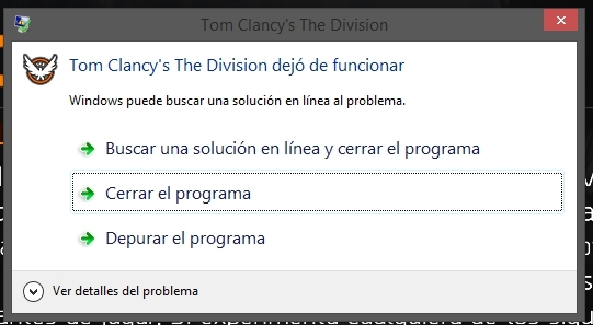 The Division dejo de funcionar/The Division stopped working fix for Tom Clancy's The Division