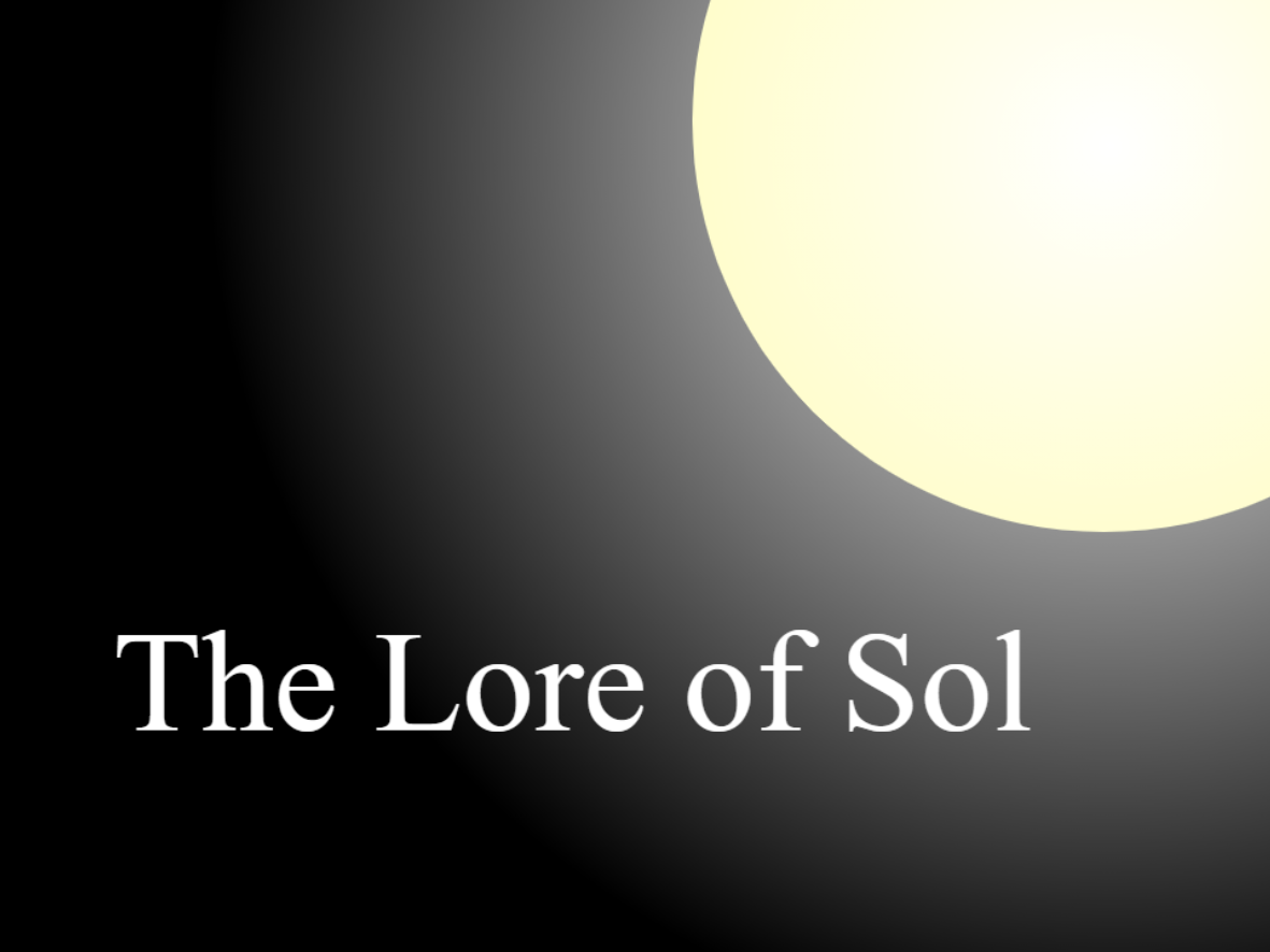The Lore of Sol for People Playground