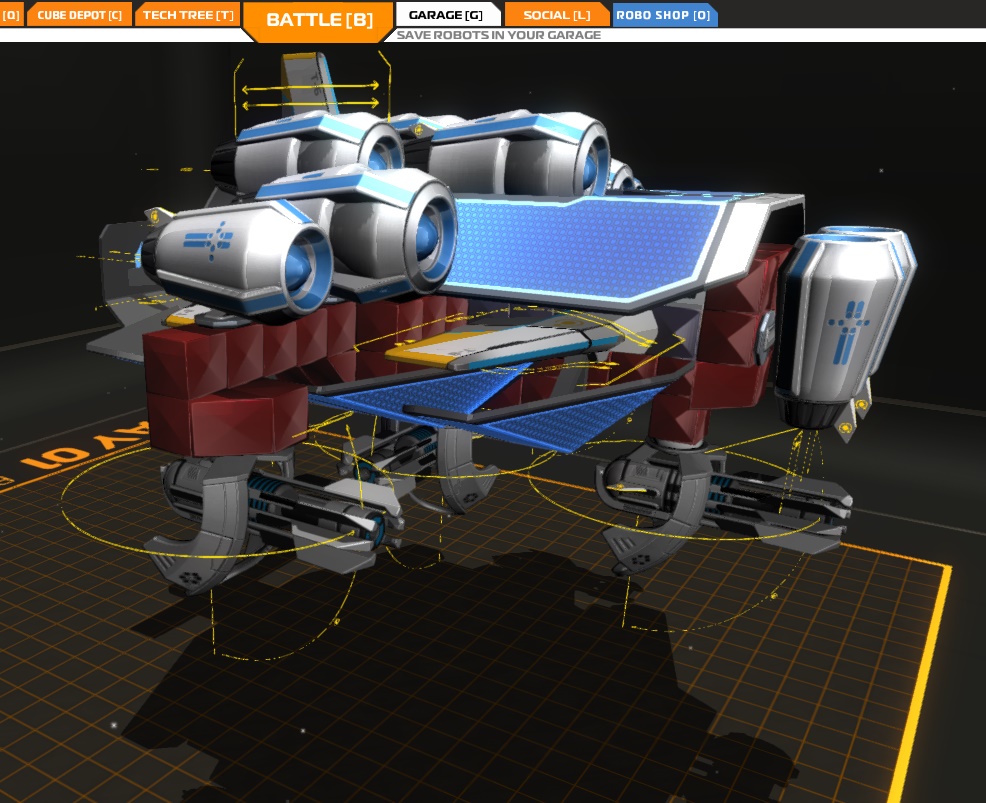 tier 9 plasma bomber (the destructive diamond) for Robocraft