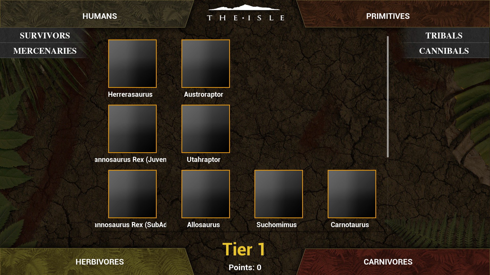 Up To Date Progression Tree for The Isle