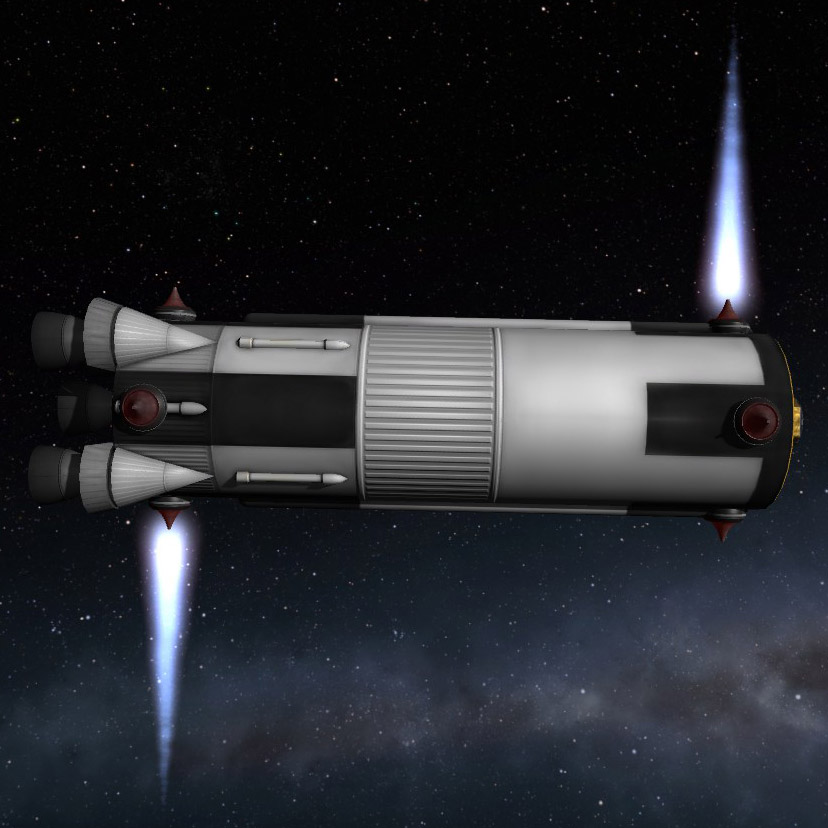 Using rocket engines as RCS thrusters for Kerbal Space Program