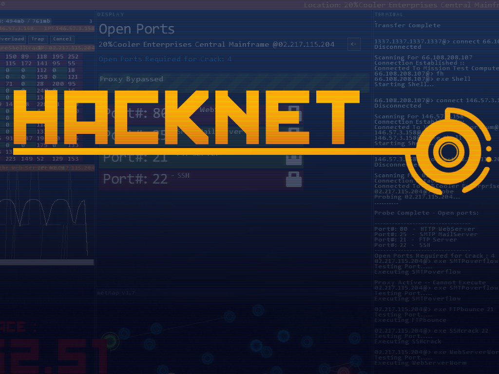 Walkthrough for the bit missions (directed by "V") for Hacknet