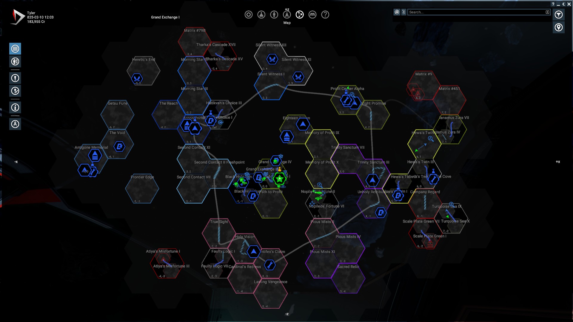 X4 Sectors map (v3.0+) for X4: Foundations