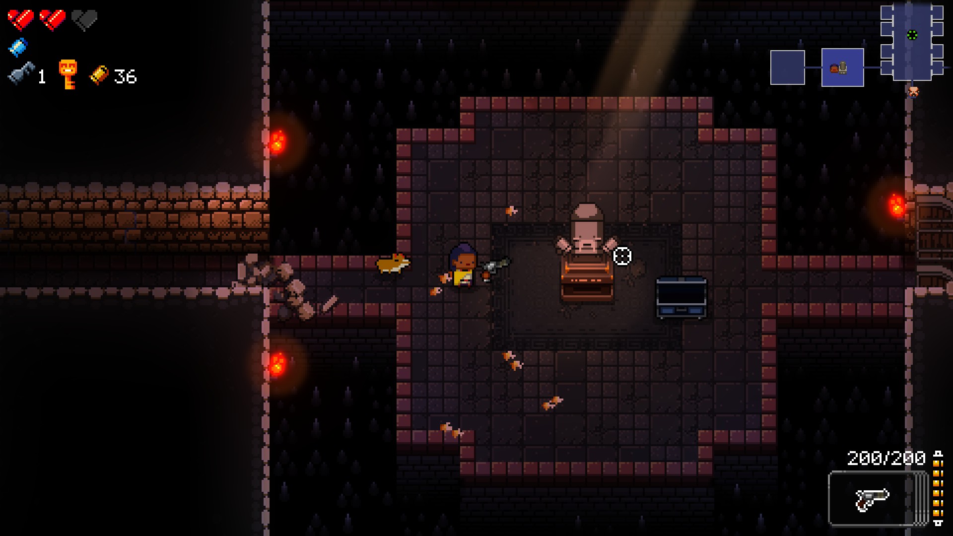 YOU CAN USE BLANKS ON THIS ROOM for Enter the Gungeon